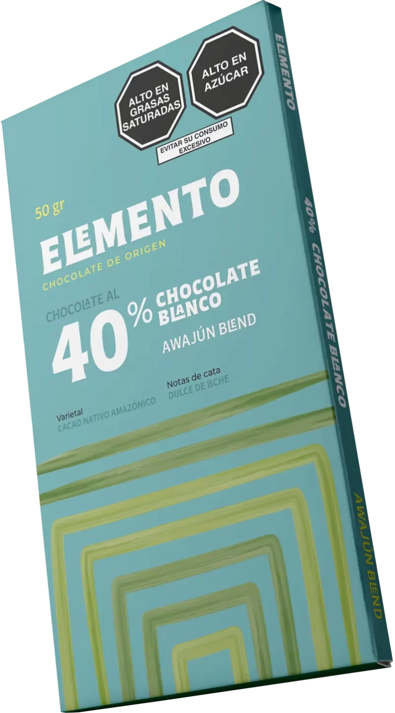 Línea Orígenes Awajún Chocolate Blanco