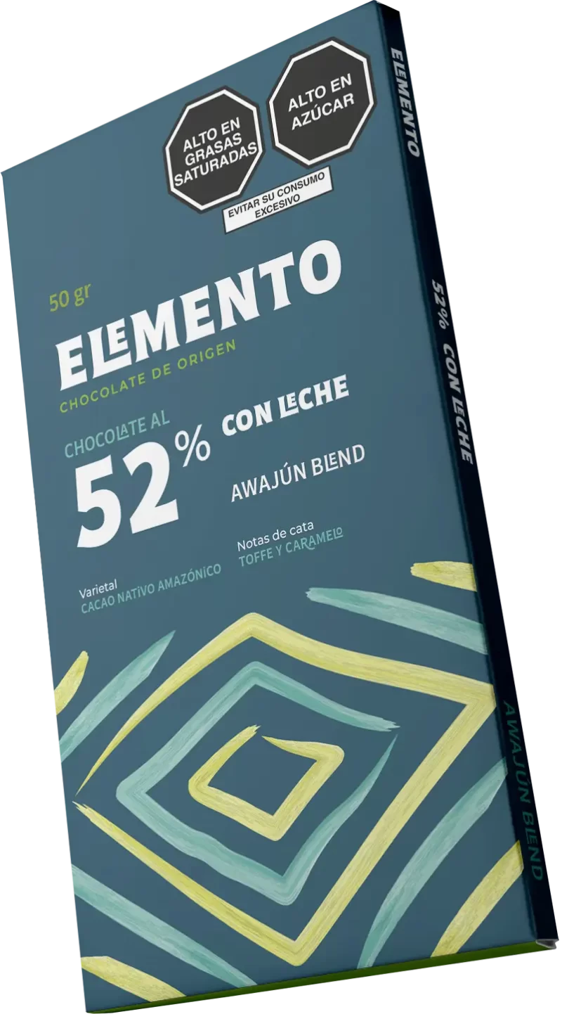 Línea Orígenes Awajún 52% con leche