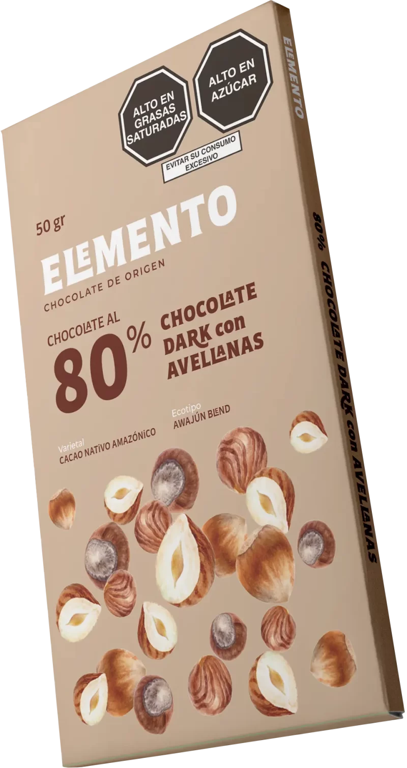 Línea Fusión 80% con avellanas